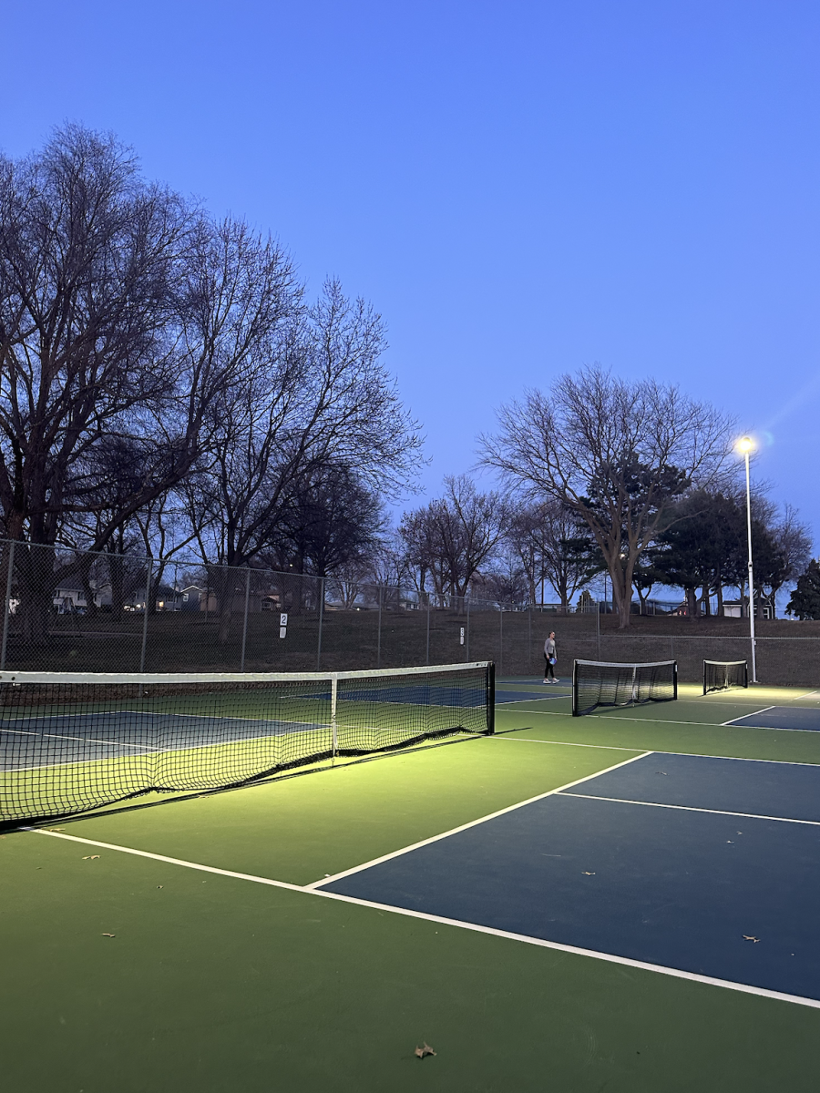 The North Park pickleball courts located at East Angus Street.